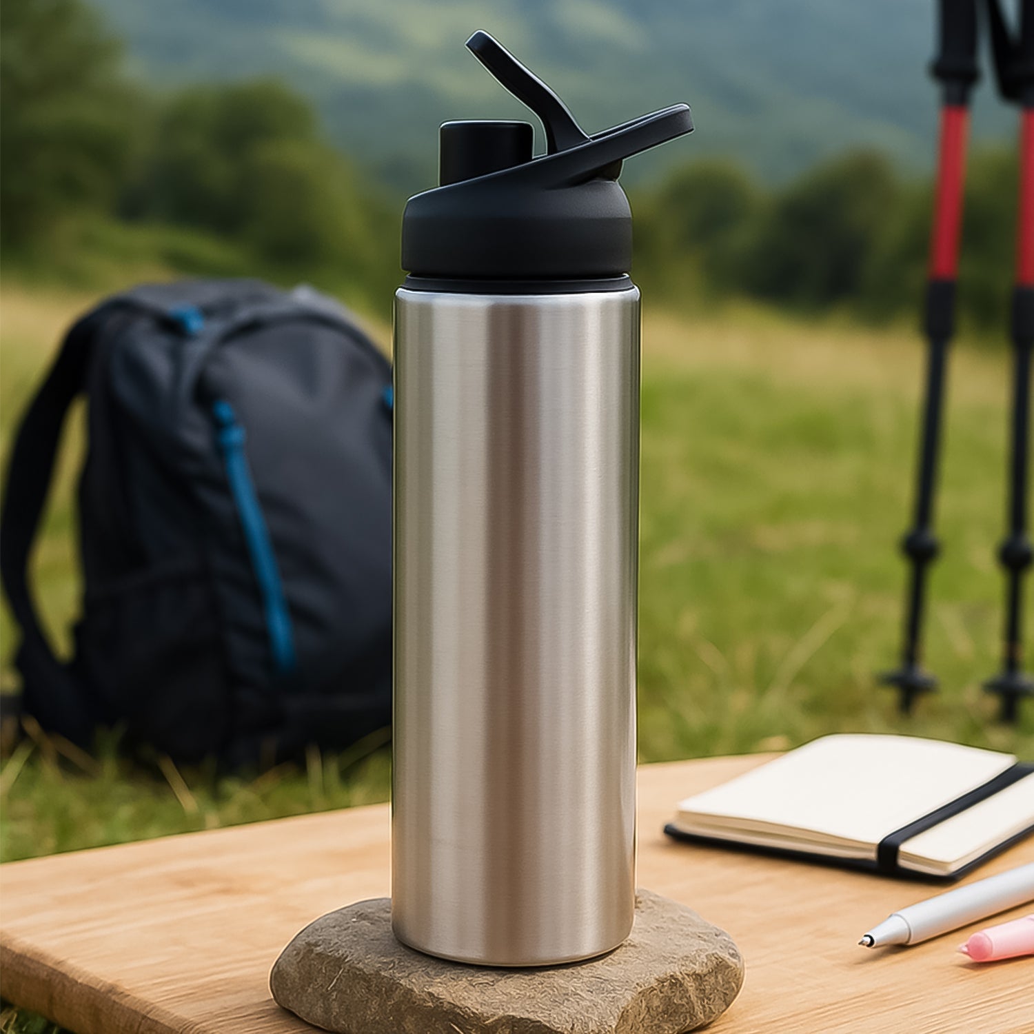 Steel Water Bottle | Sipper Bottle | Fridge Water Bottle Set of 1 (600 ML Approx) Steel Water Bottle | Sipper Bottle | Fridge Water Bottle Set of 1 (600 ML Approx)